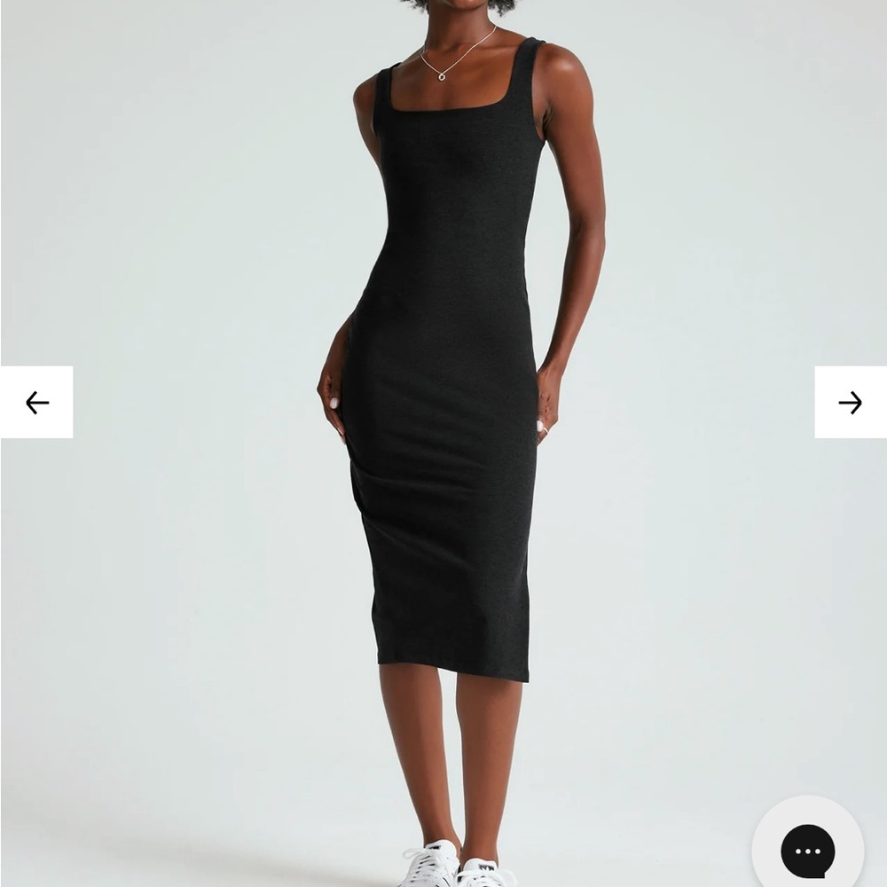 Beyond Yoga Black Midi Dress